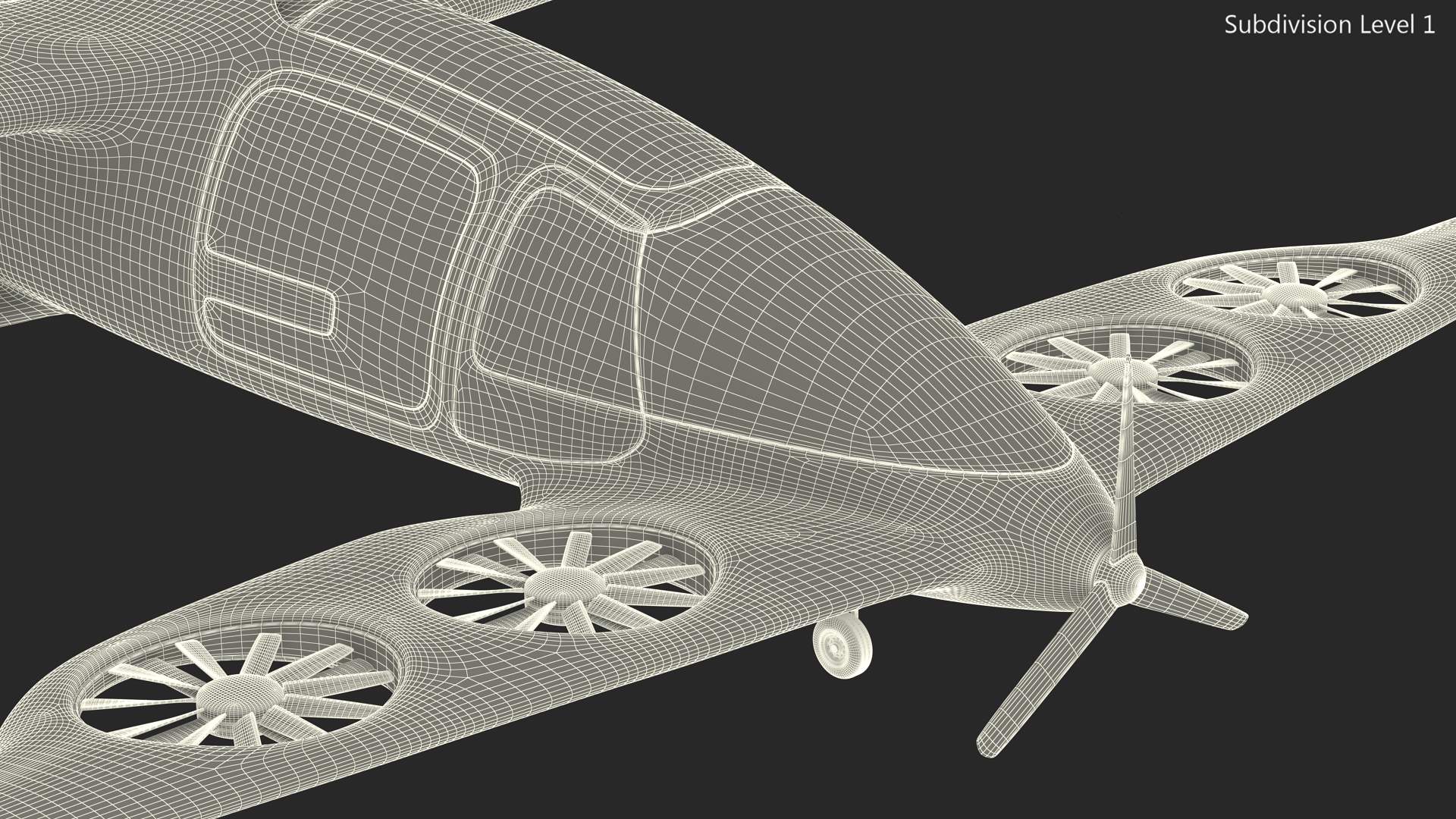 Atea eVTOL Red 3D model