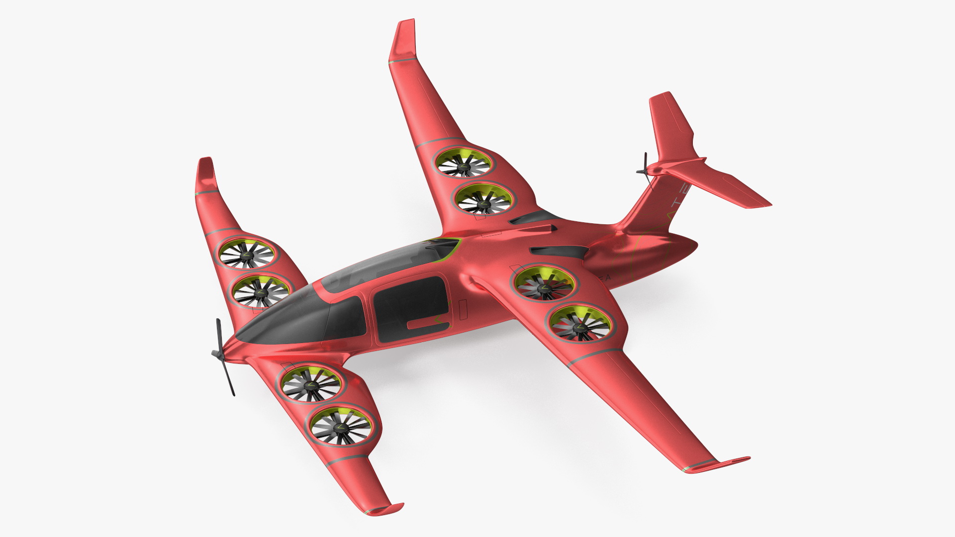 Atea eVTOL Red 3D model