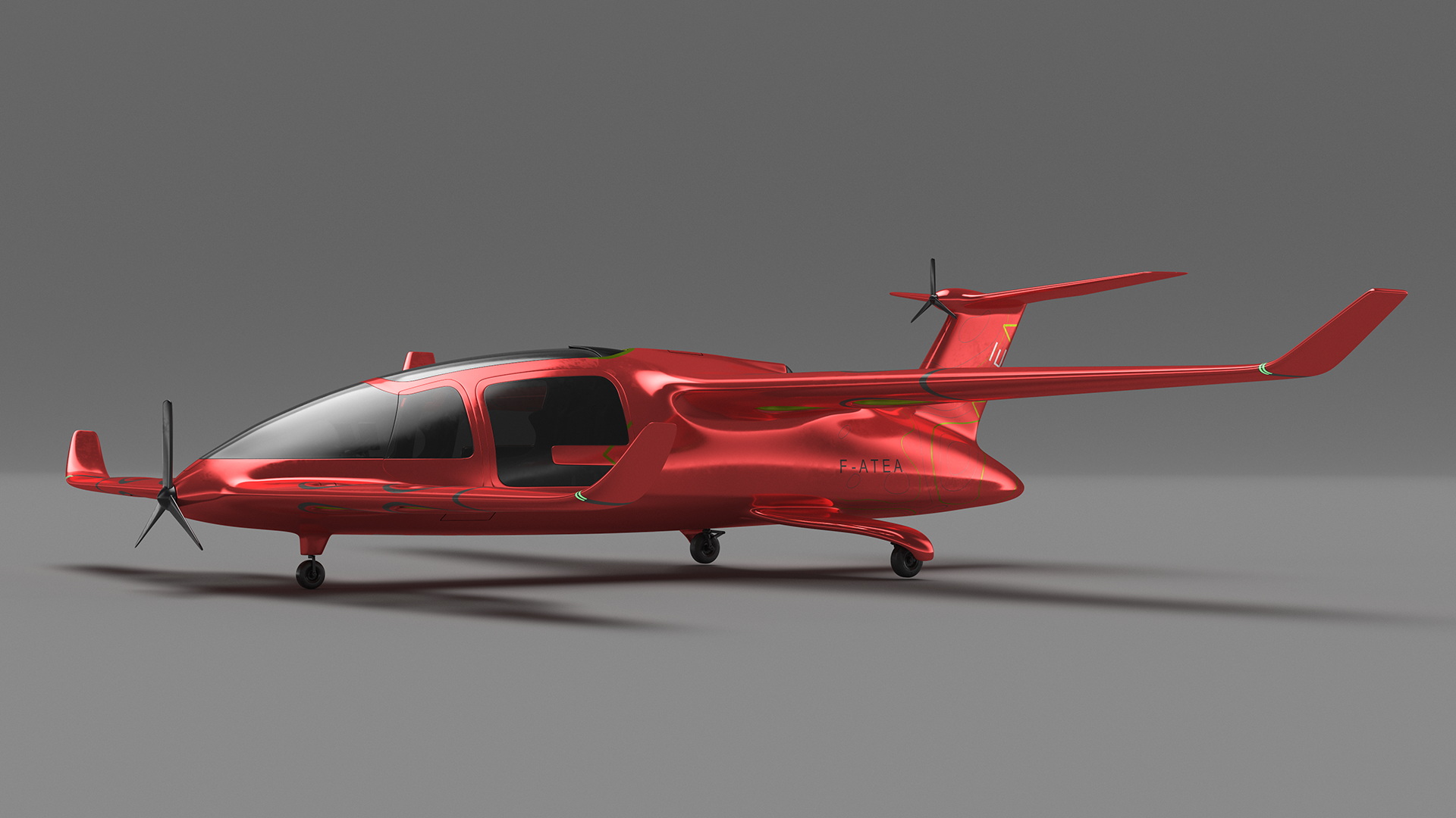 Atea eVTOL Red 3D model