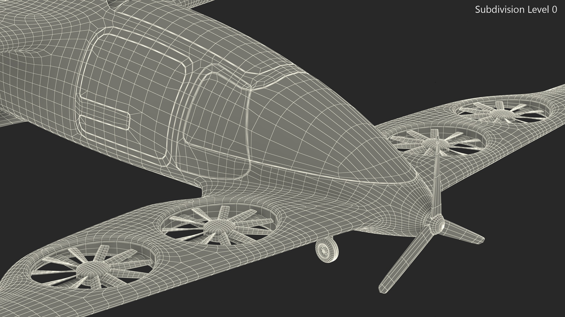 Atea eVTOL Red 3D model