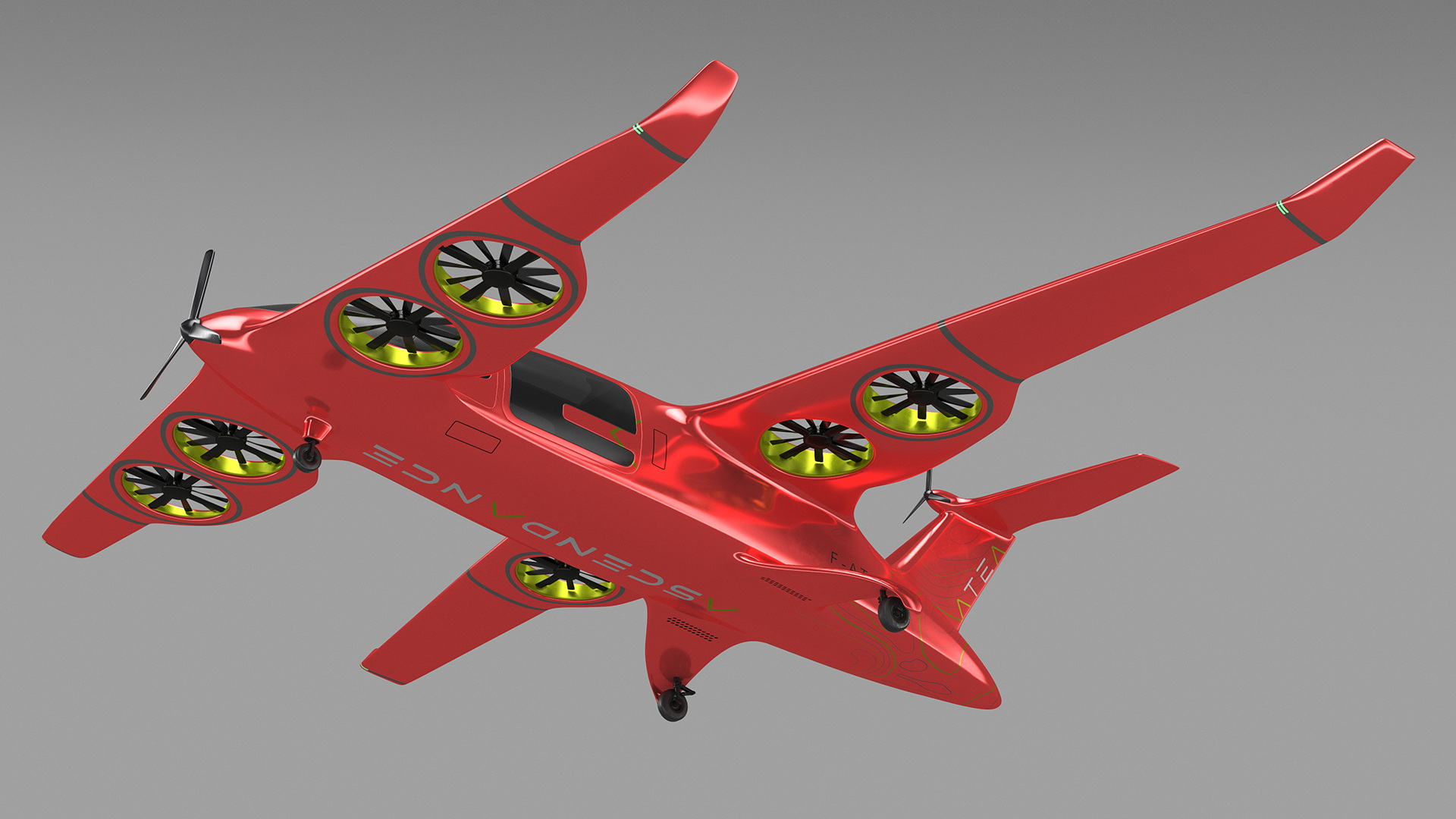 Atea eVTOL Red 3D model