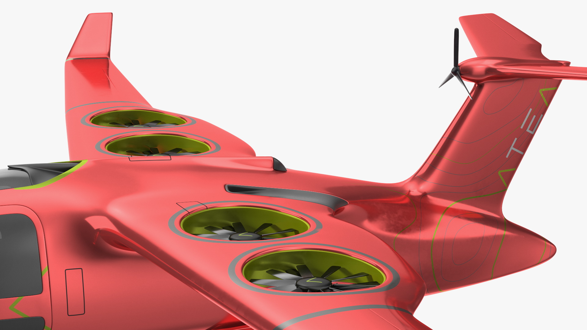Atea eVTOL Red 3D model