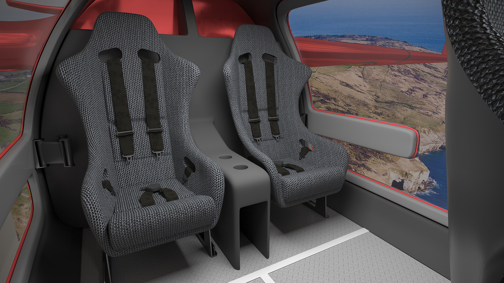 Atea eVTOL Red 3D model