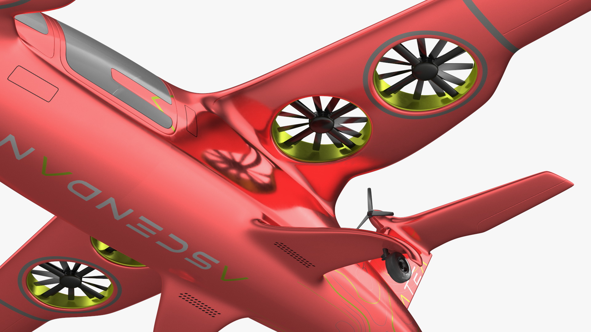 Atea eVTOL Red 3D model