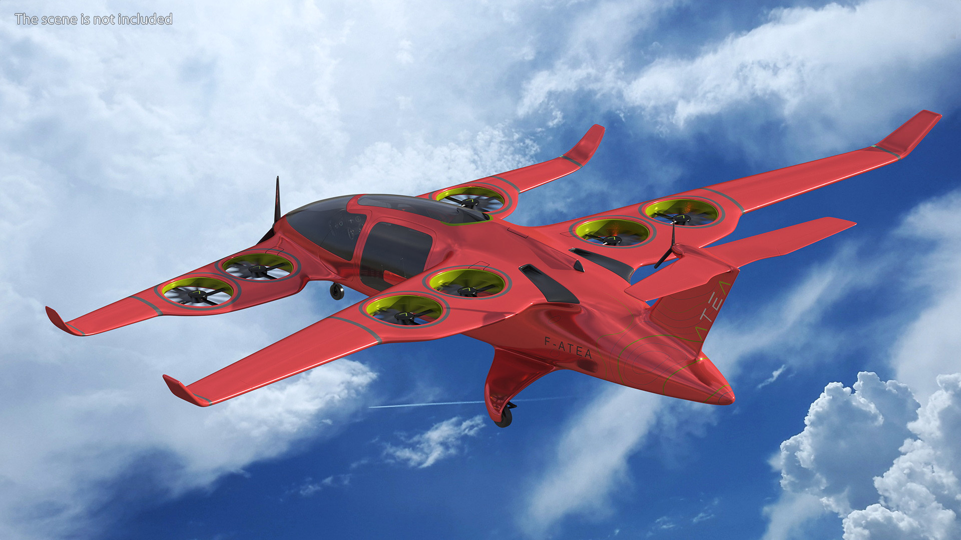 Atea eVTOL Red 3D model