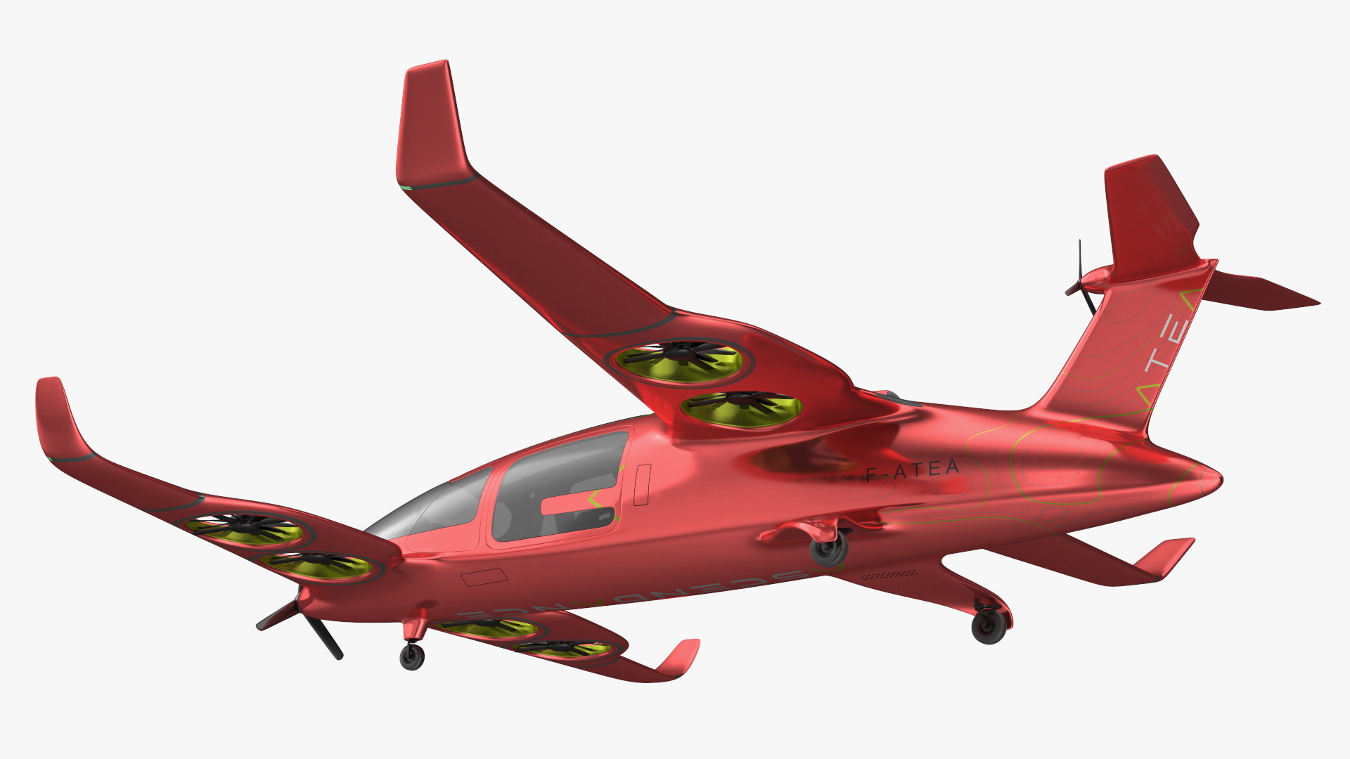 Atea eVTOL Red 3D model