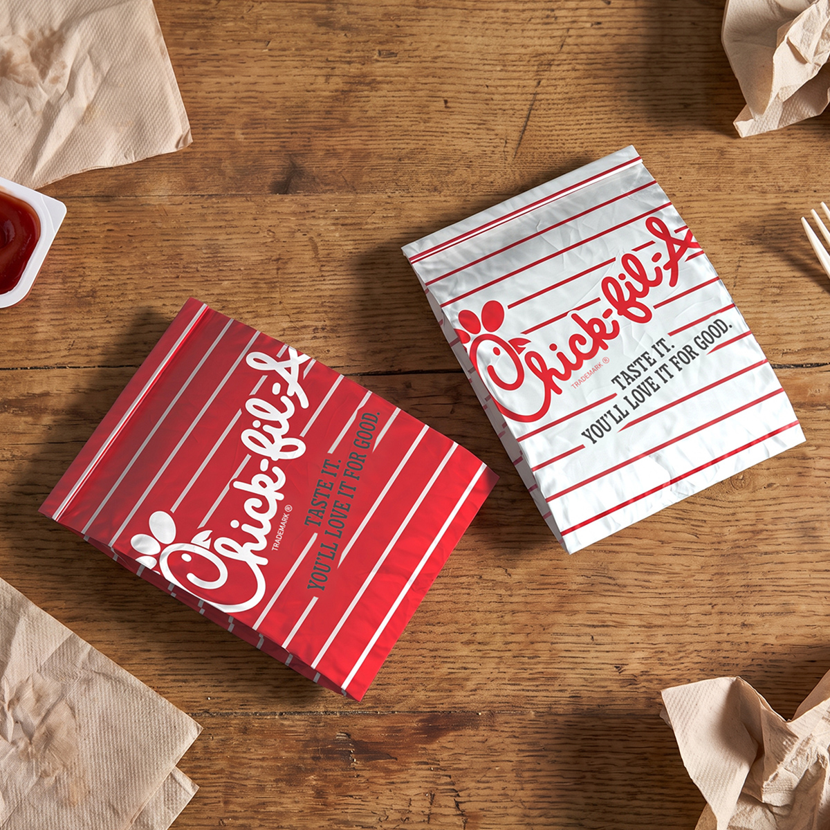 Chick fil A Nugget Bag 3D model preview