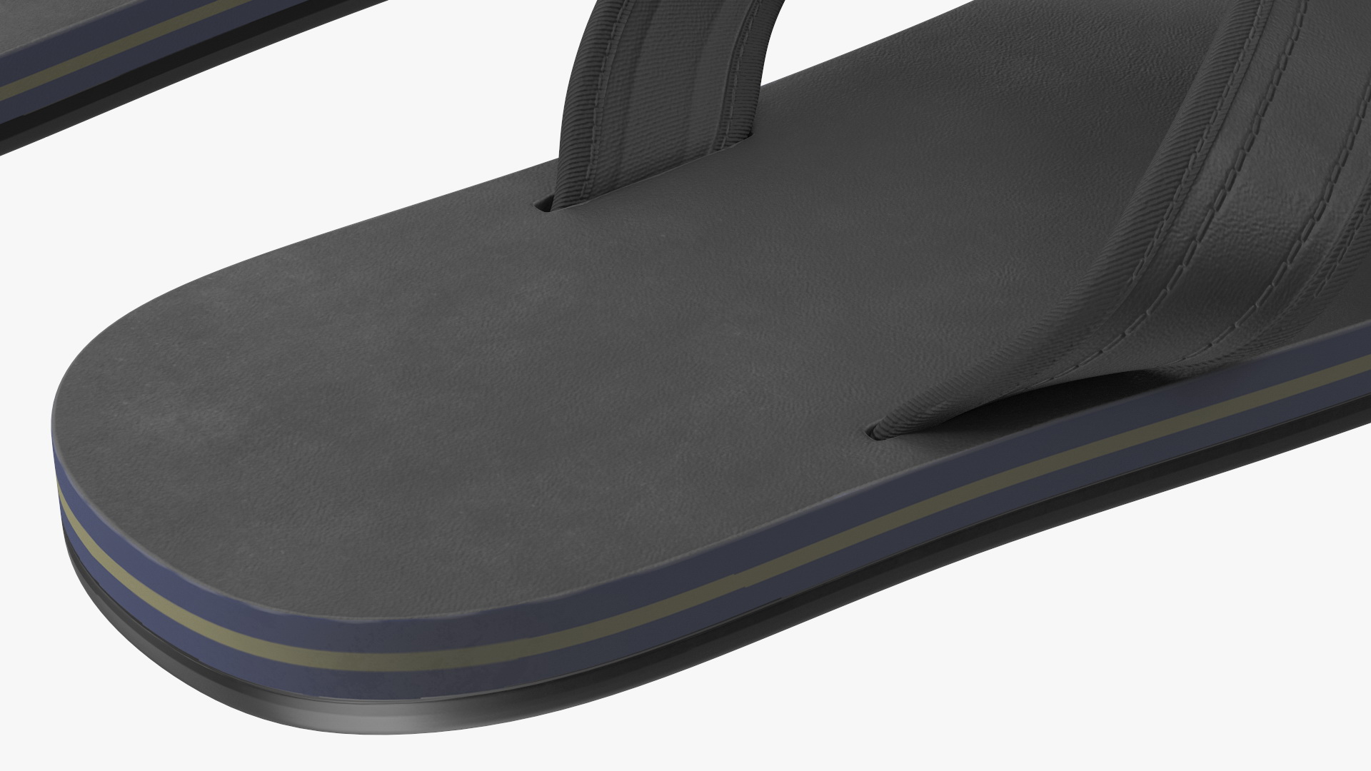 Slippers Black 3D model