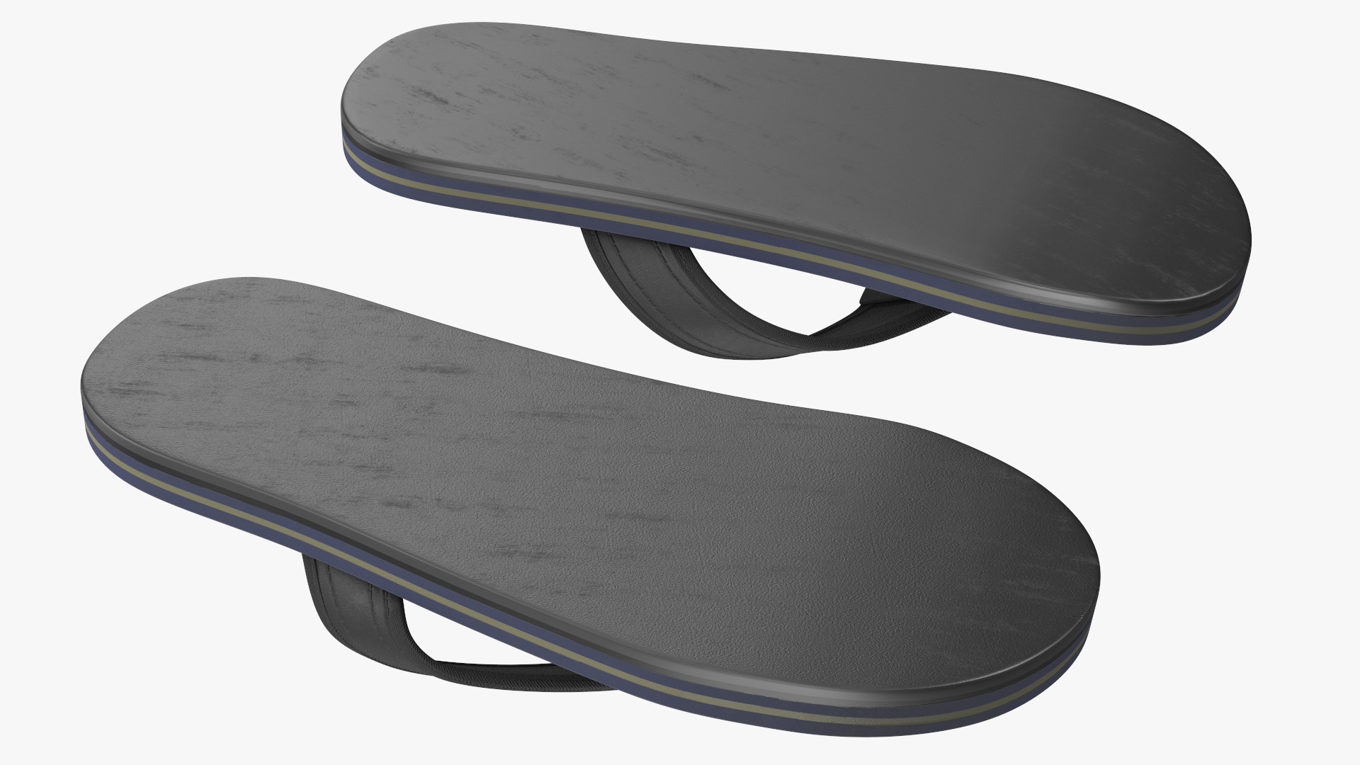 Slippers Black 3D model