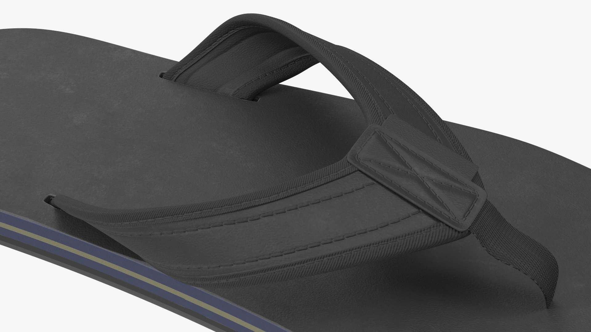 Slippers Black 3D model