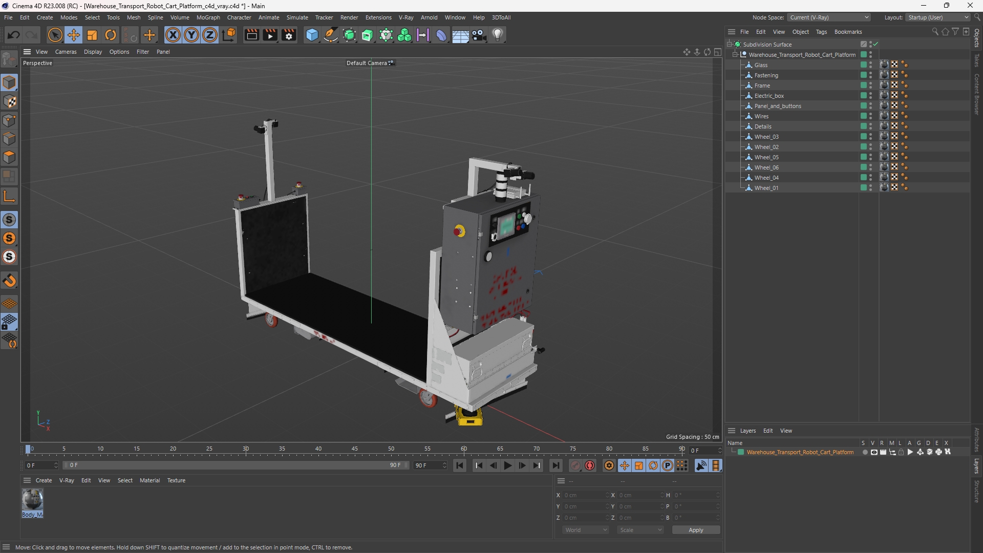 Warehouse Transport Robot Cart Platform - view 12