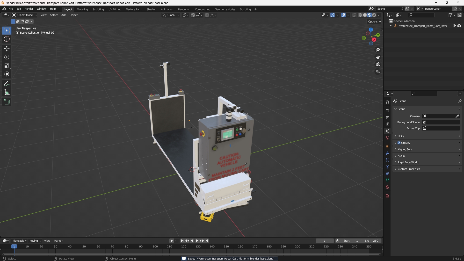 Warehouse Transport Robot Cart Platform - view 10