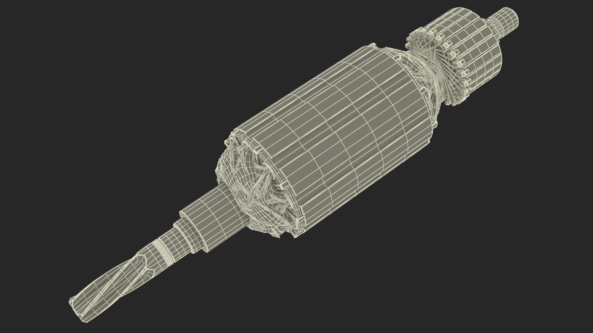 3D Electric Motor Armature model