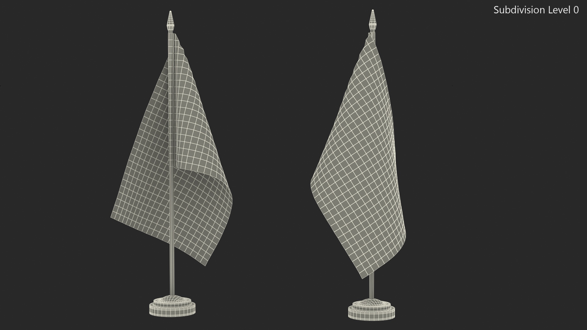 3D model Table Flag United Kingdom