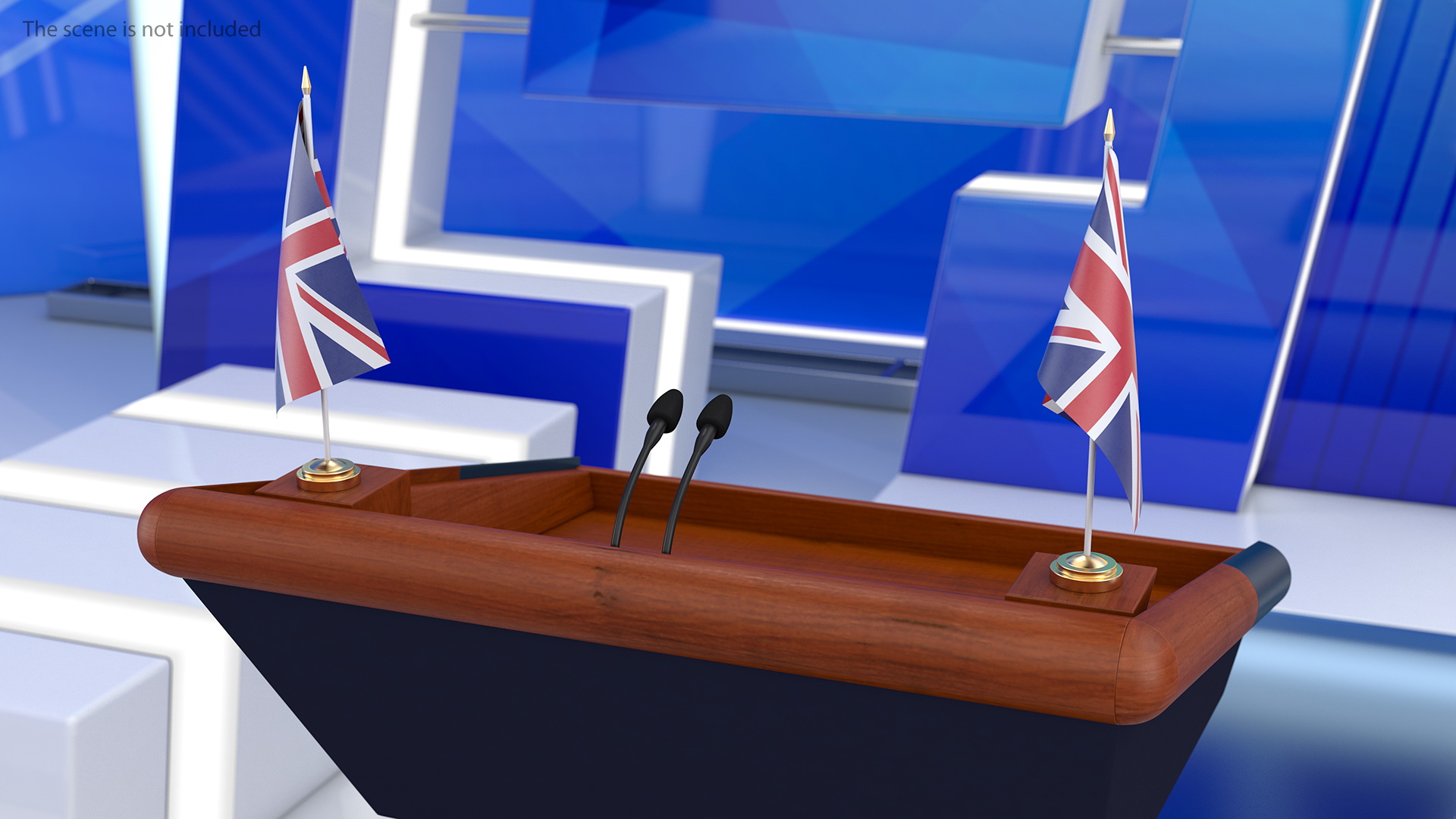 3D model Table Flag United Kingdom