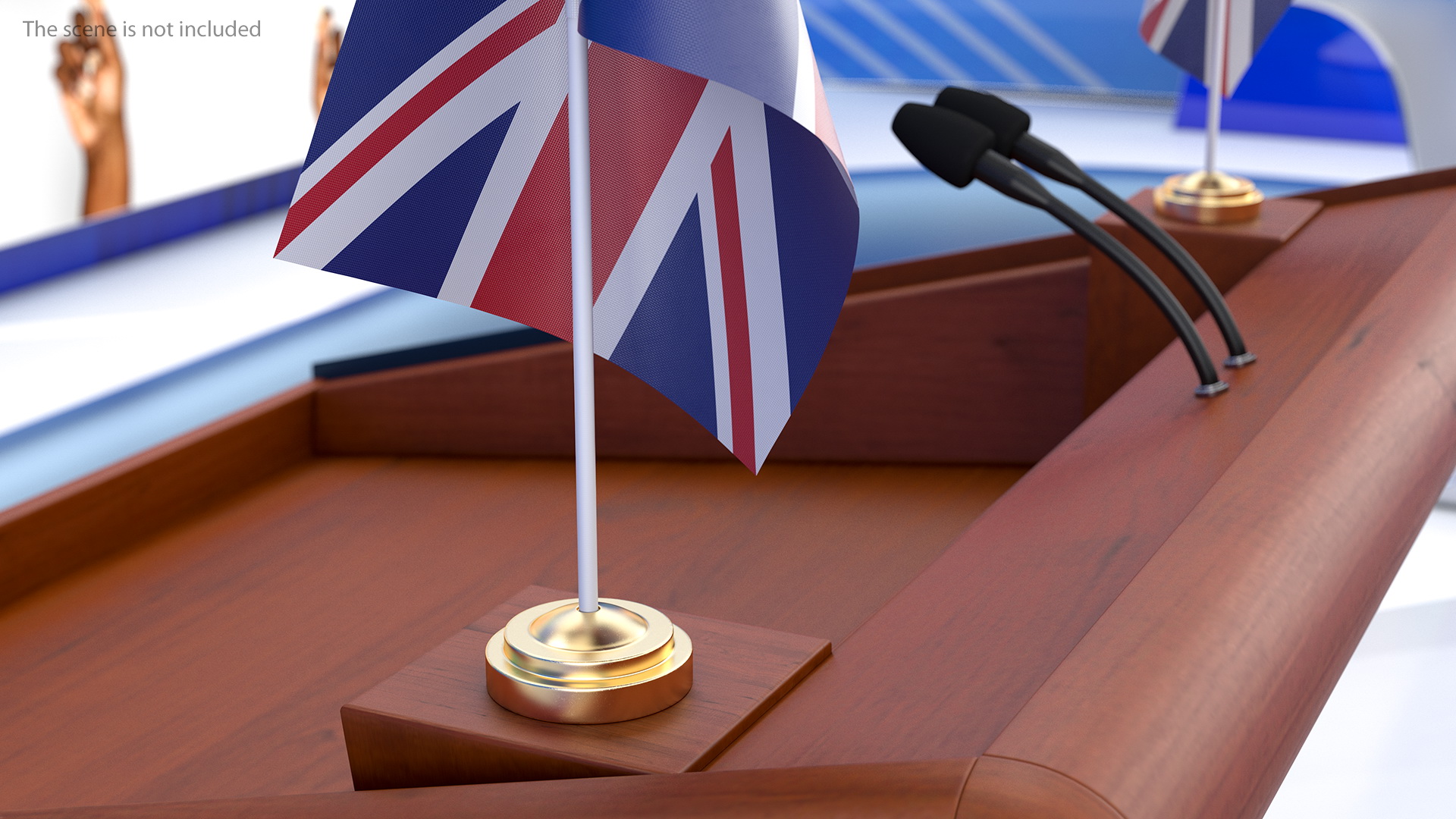 3D model Table Flag United Kingdom