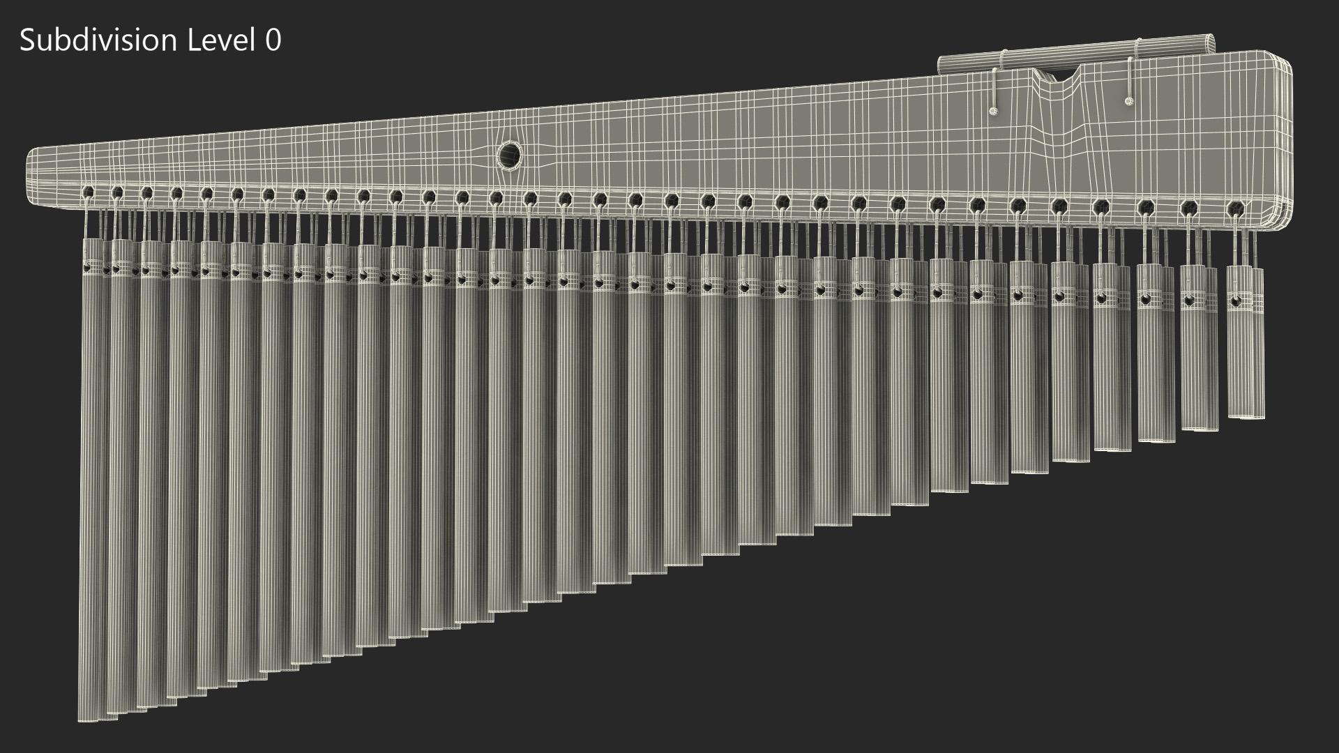 3D Chimes Percussion Instrument model