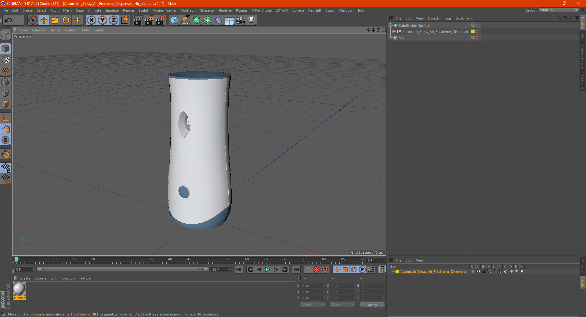 Automatic Spray Air Freshener Dispenser 3D model