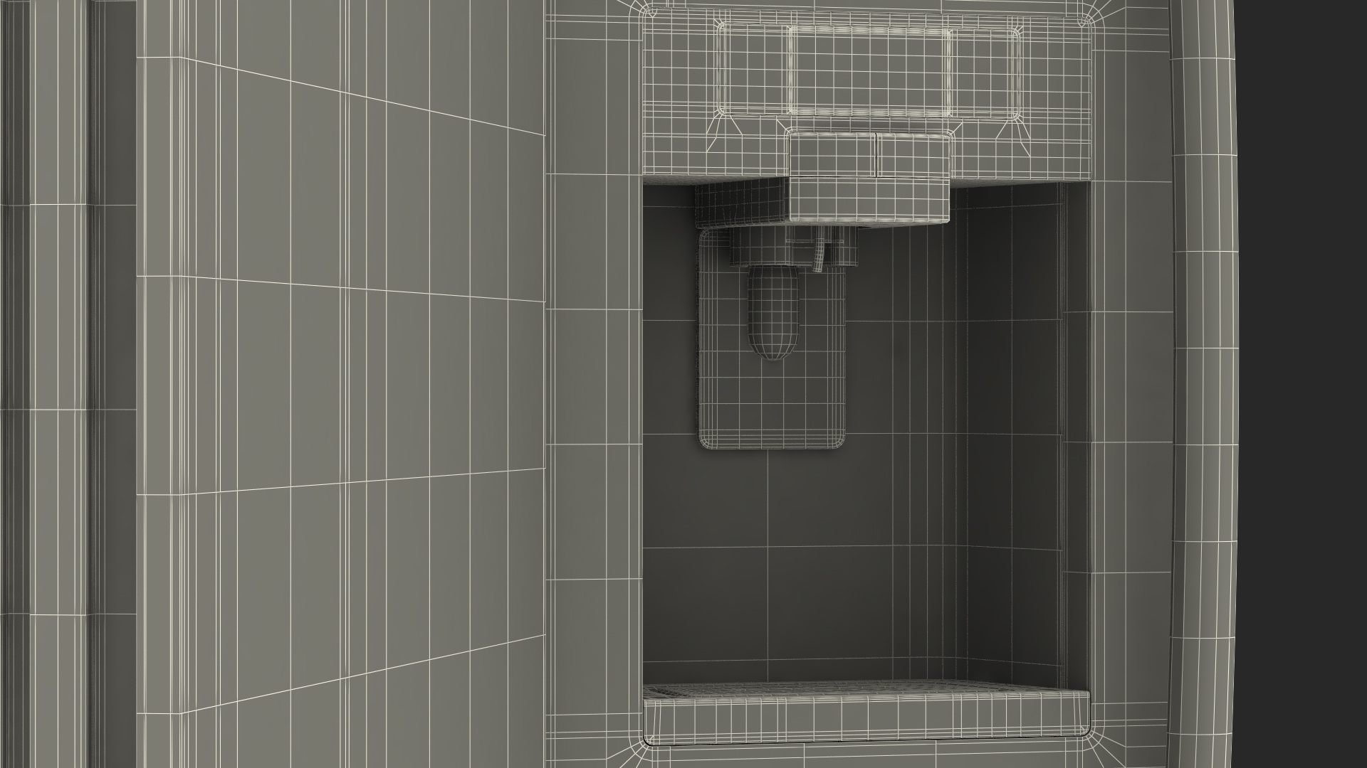 3D model Side By Side Refrigerators Open with Products