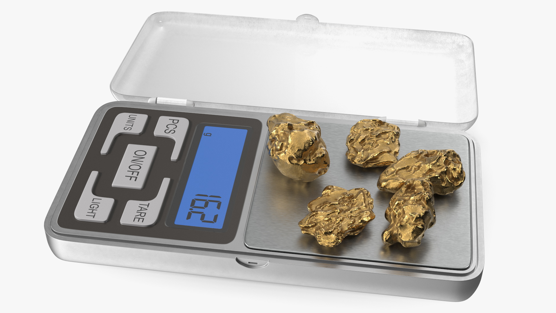 Portable Precision Scale with Gold Nuggets, view 3