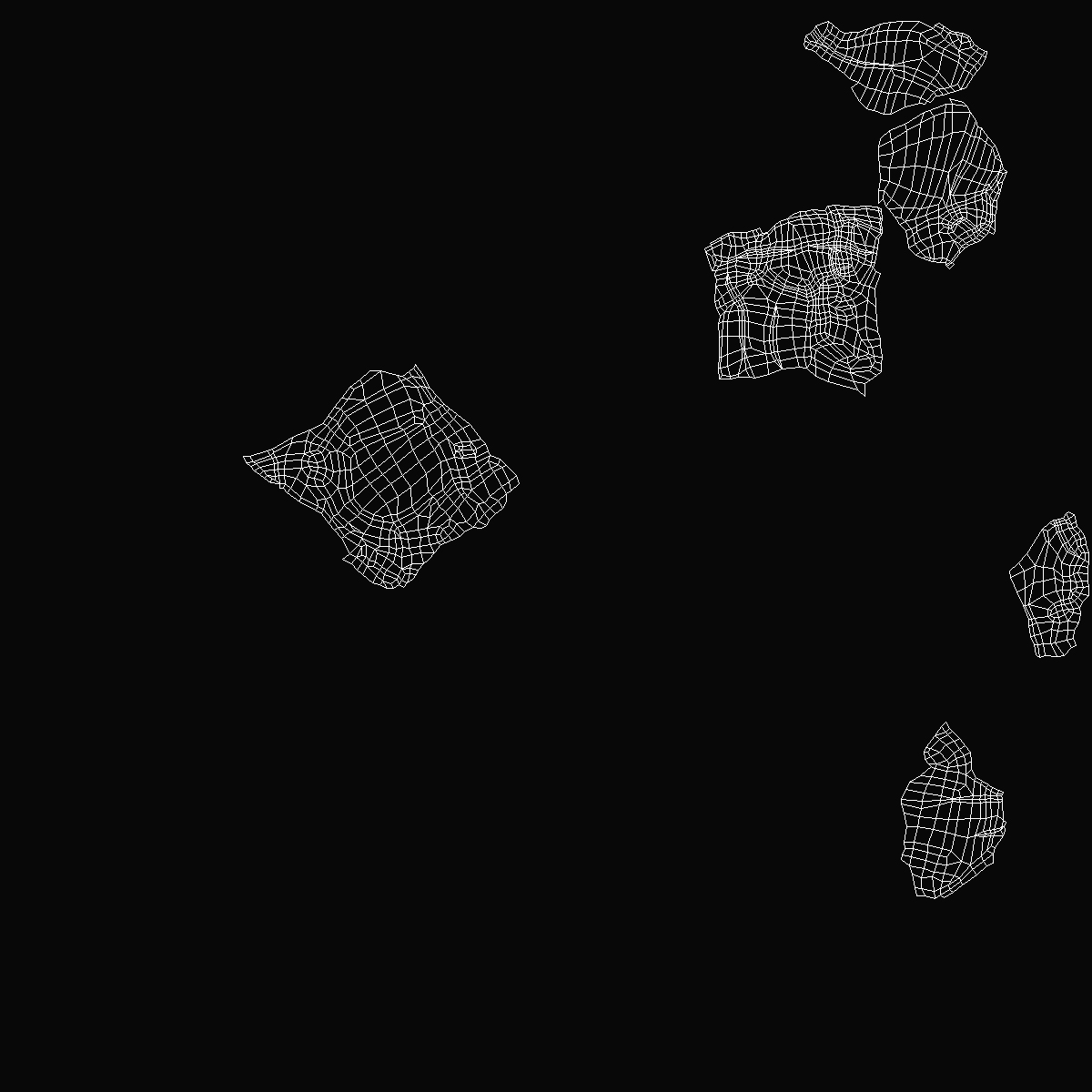 3D model Black Coal Rock