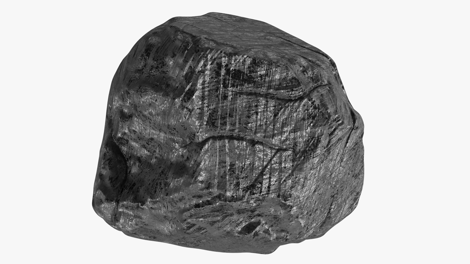3D model Black Coal Rock