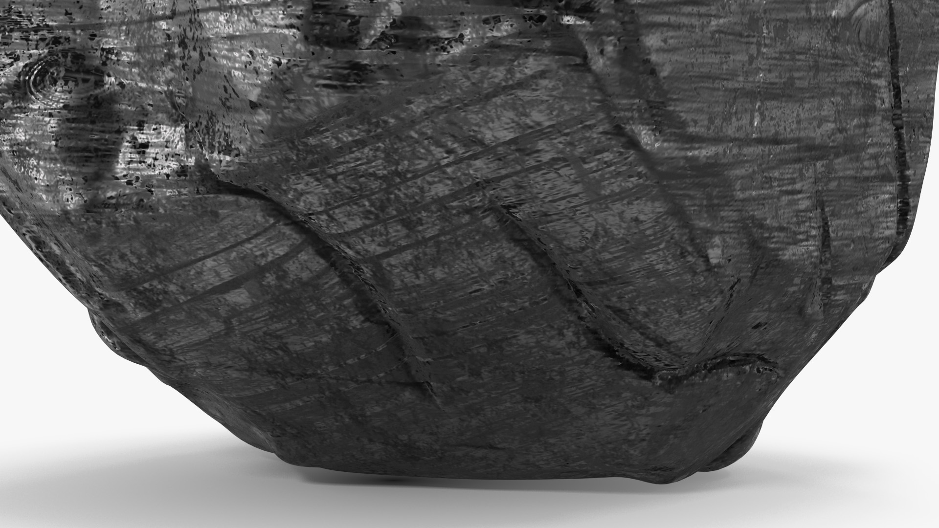 3D model Black Coal Rock
