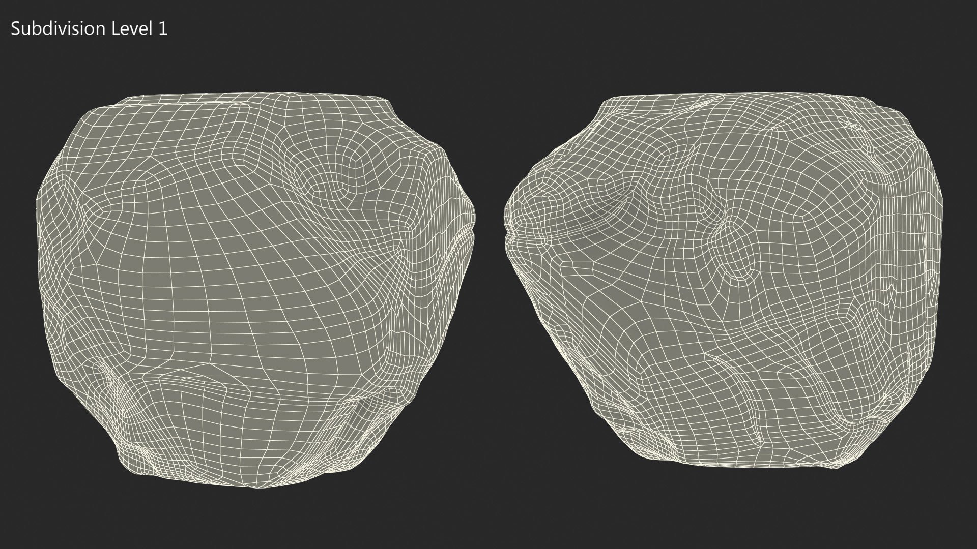3D model Black Coal Rock