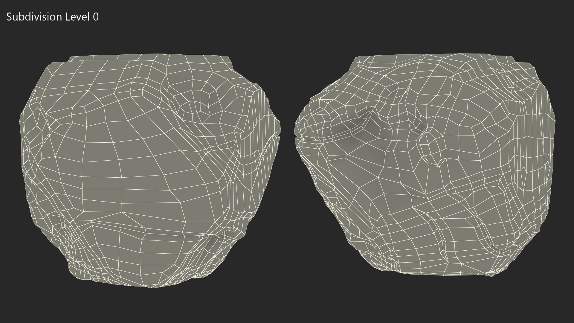 3D model Black Coal Rock