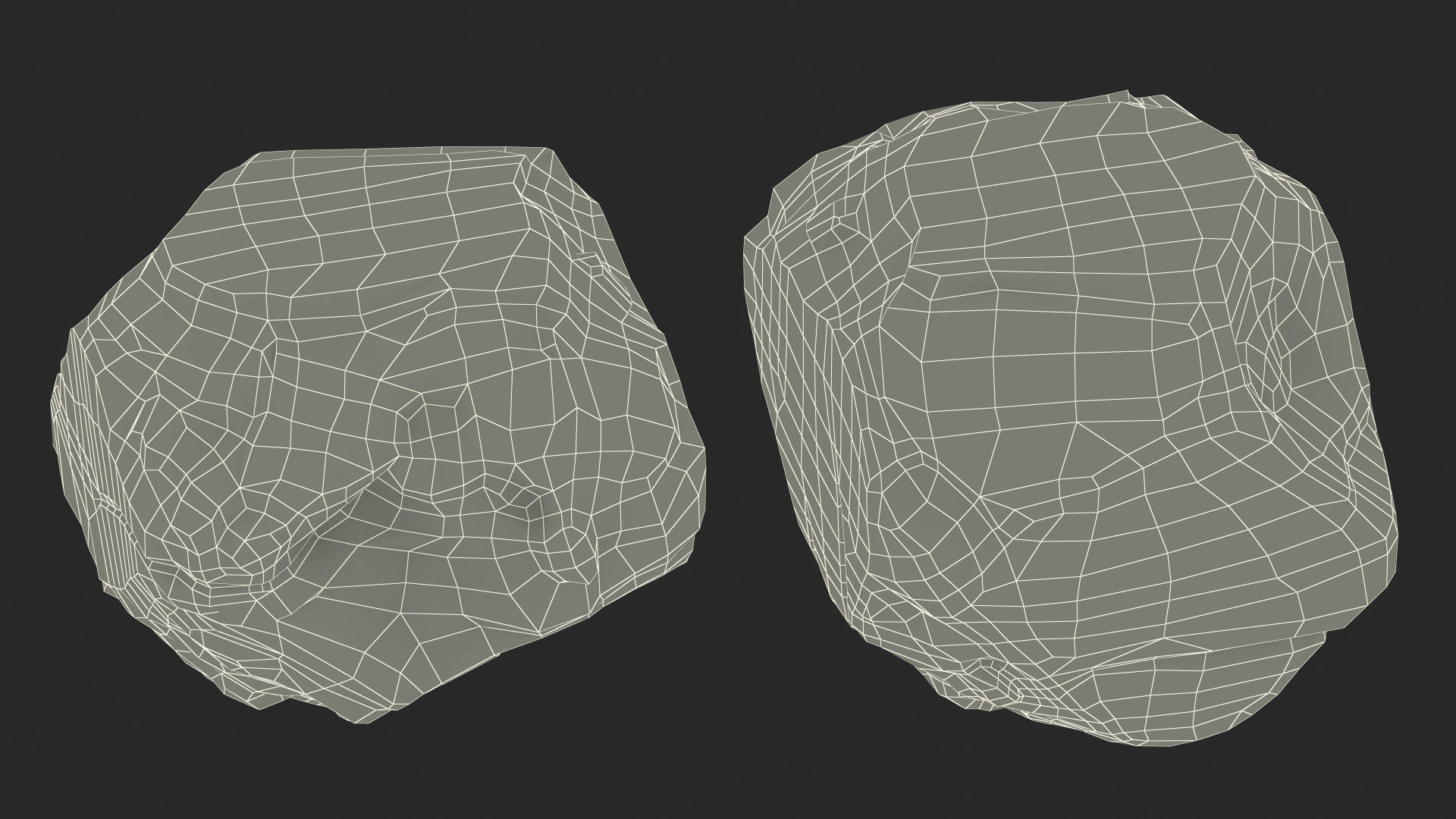 3D model Black Coal Rock