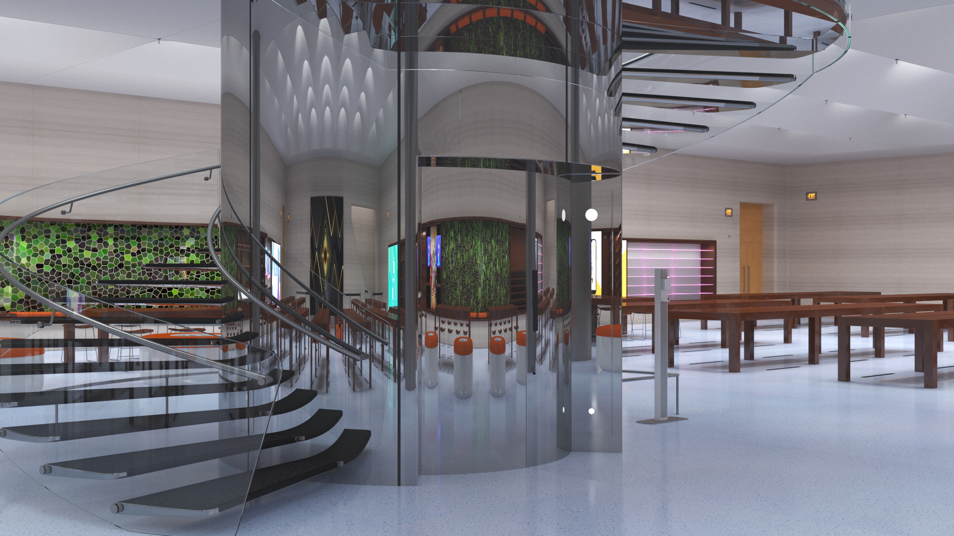 3D Modern Mobile Device Store Design model
