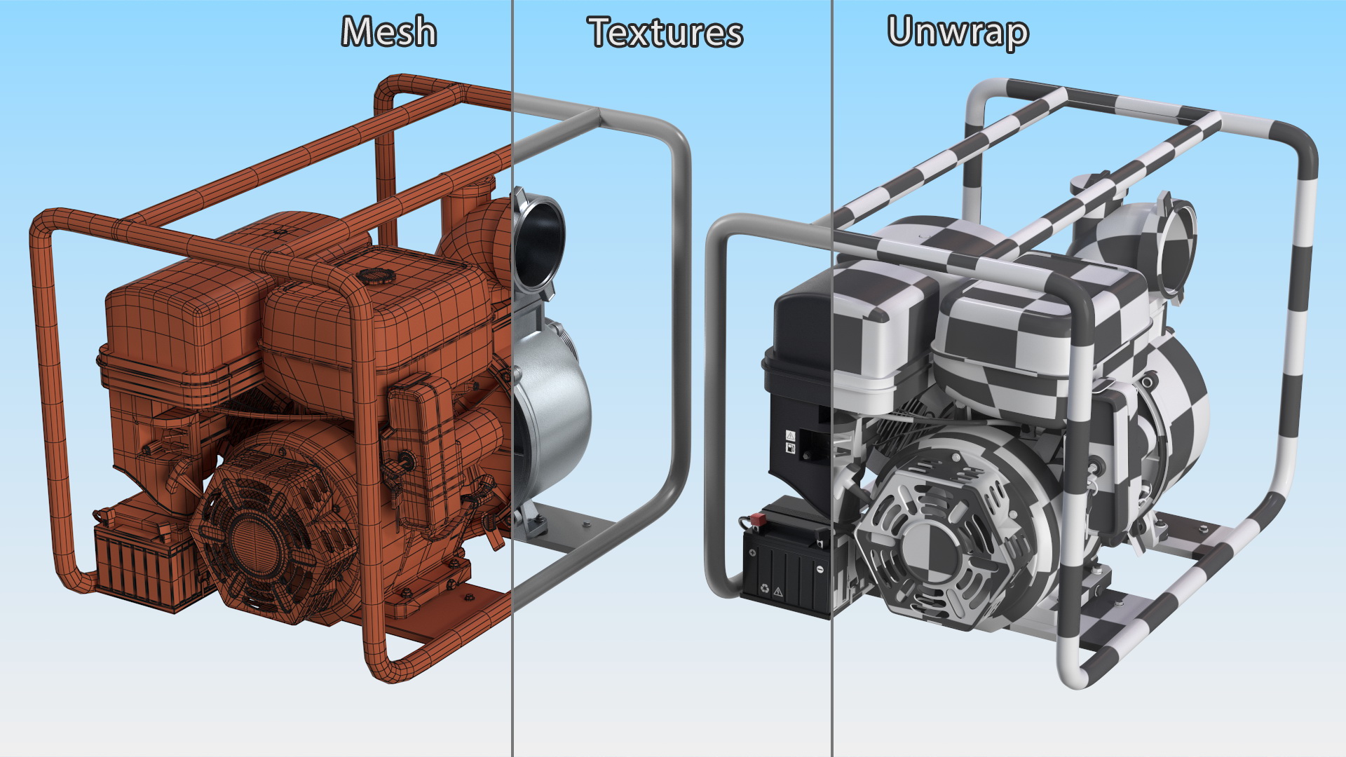3D Petrol Water Transfer Pump