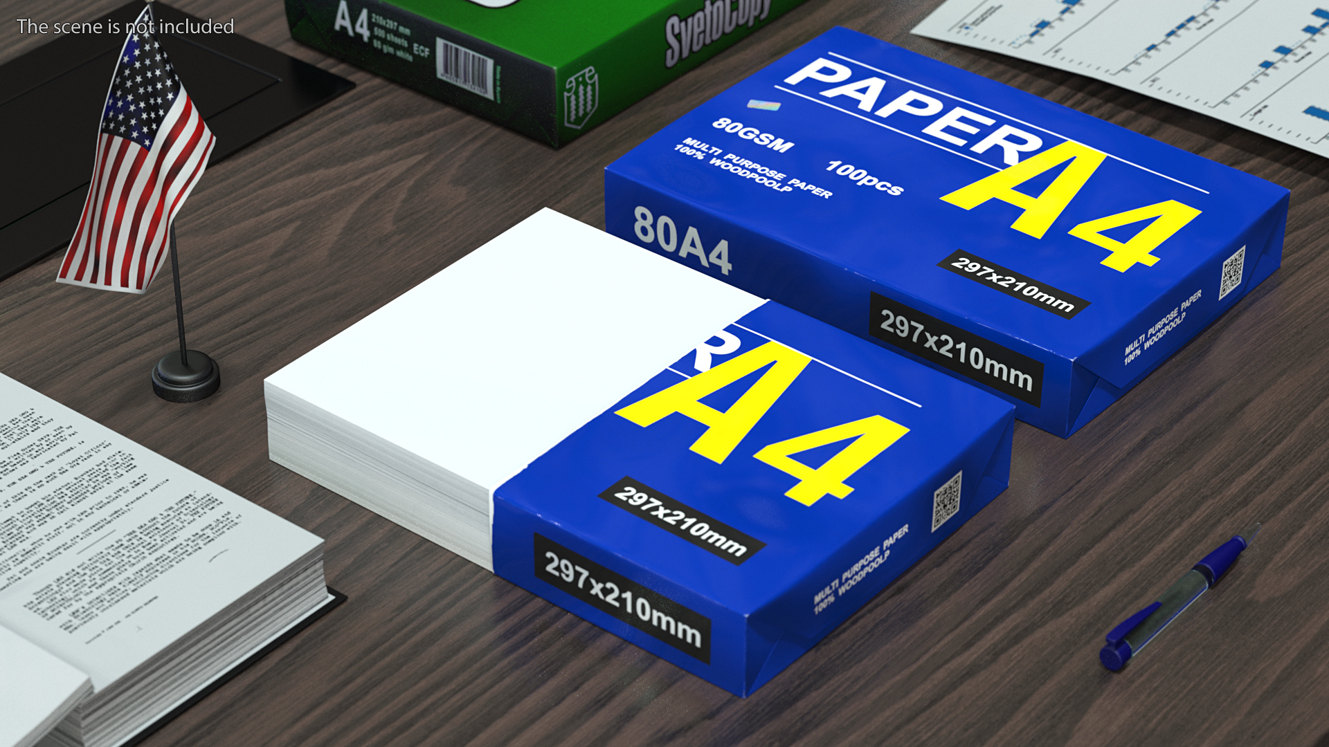 3D model A4 Multipurpose Paper Pack Set