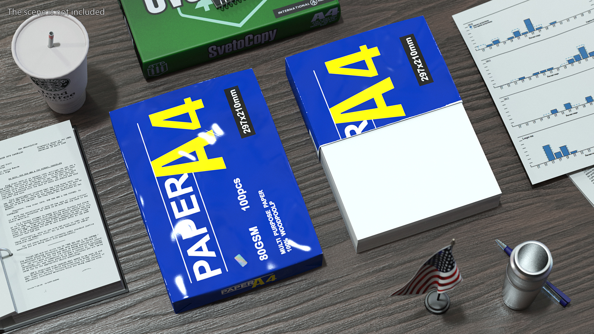 3D model A4 Multipurpose Paper Pack Set