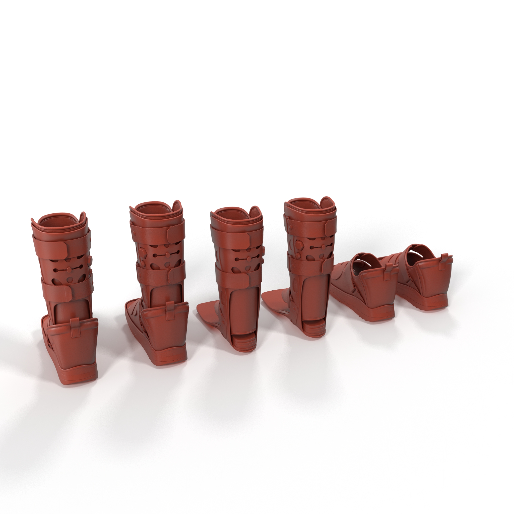 3D Feet Orthotics Darco with Off-Loading Shoes for 3D Print