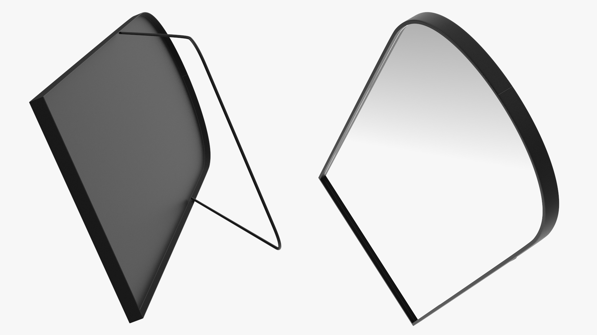 3D model Modern Floor Mirror Black