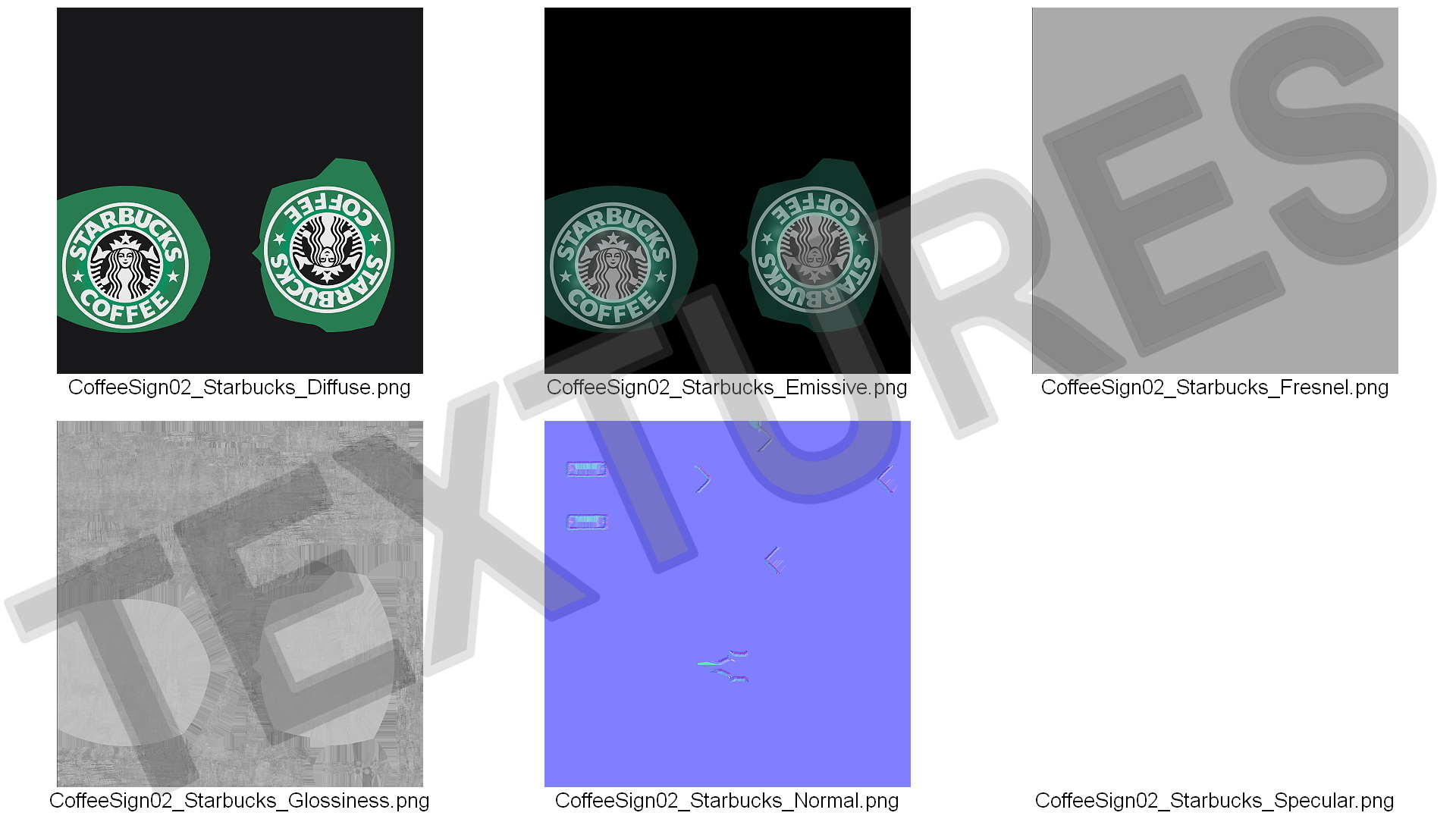 3D Corner Starbucks Signage Wall Mounted Light On