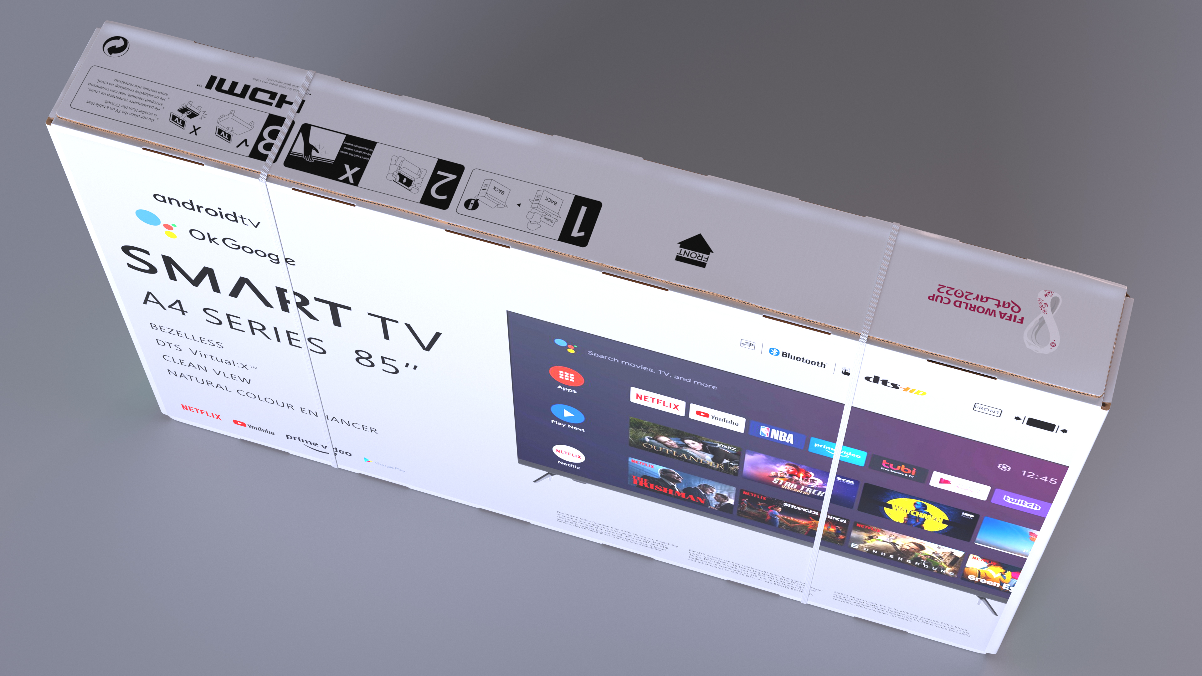 3D 85 Inch Television Shipping Box