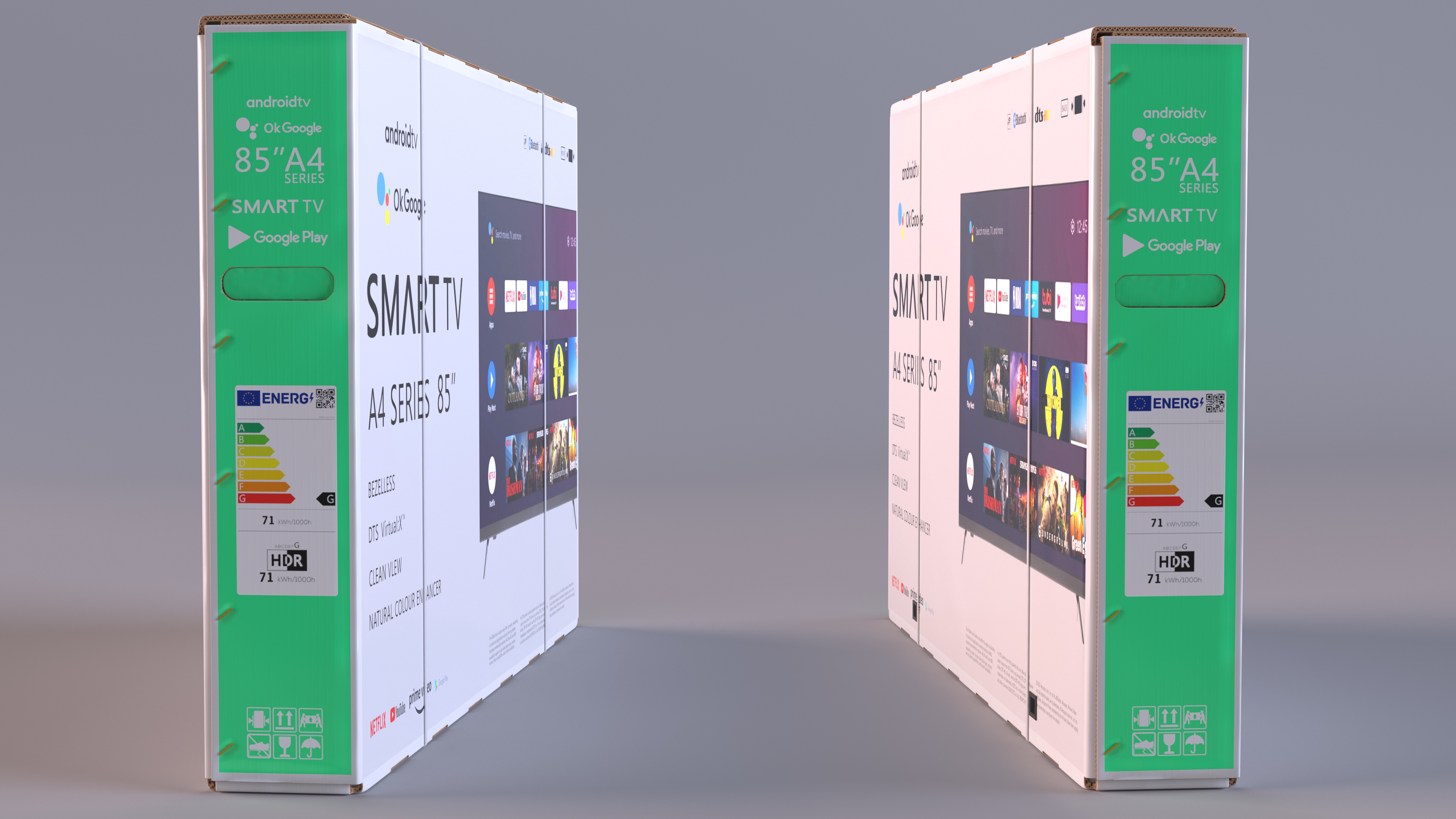 3D 85 Inch Television Shipping Box