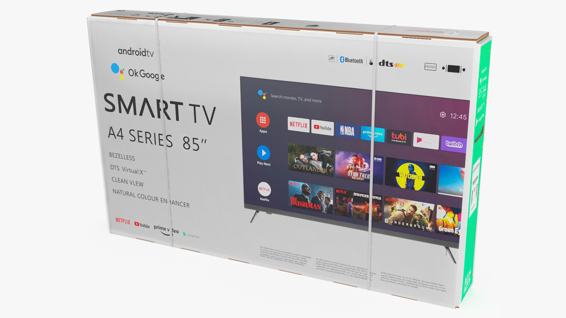 3D 85 Inch Television Shipping Box