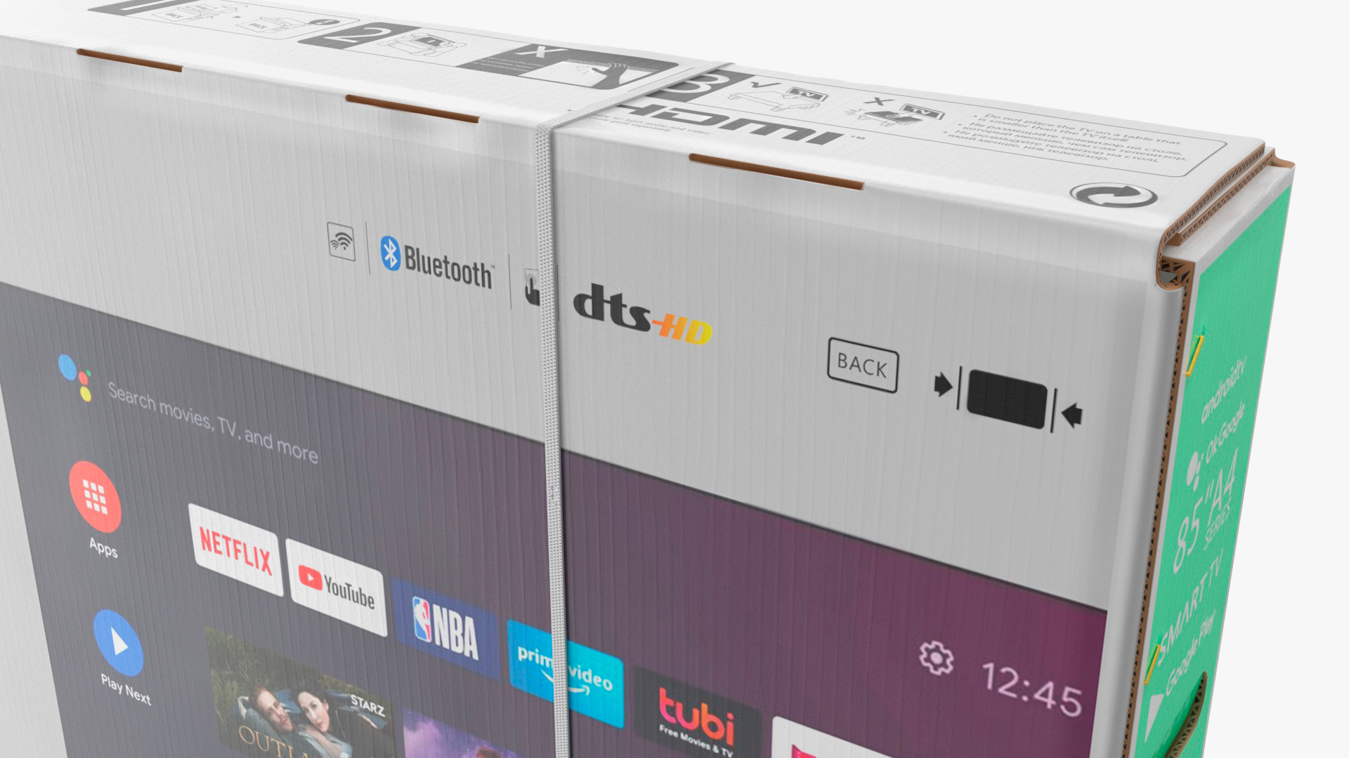 3D 85 Inch Television Shipping Box