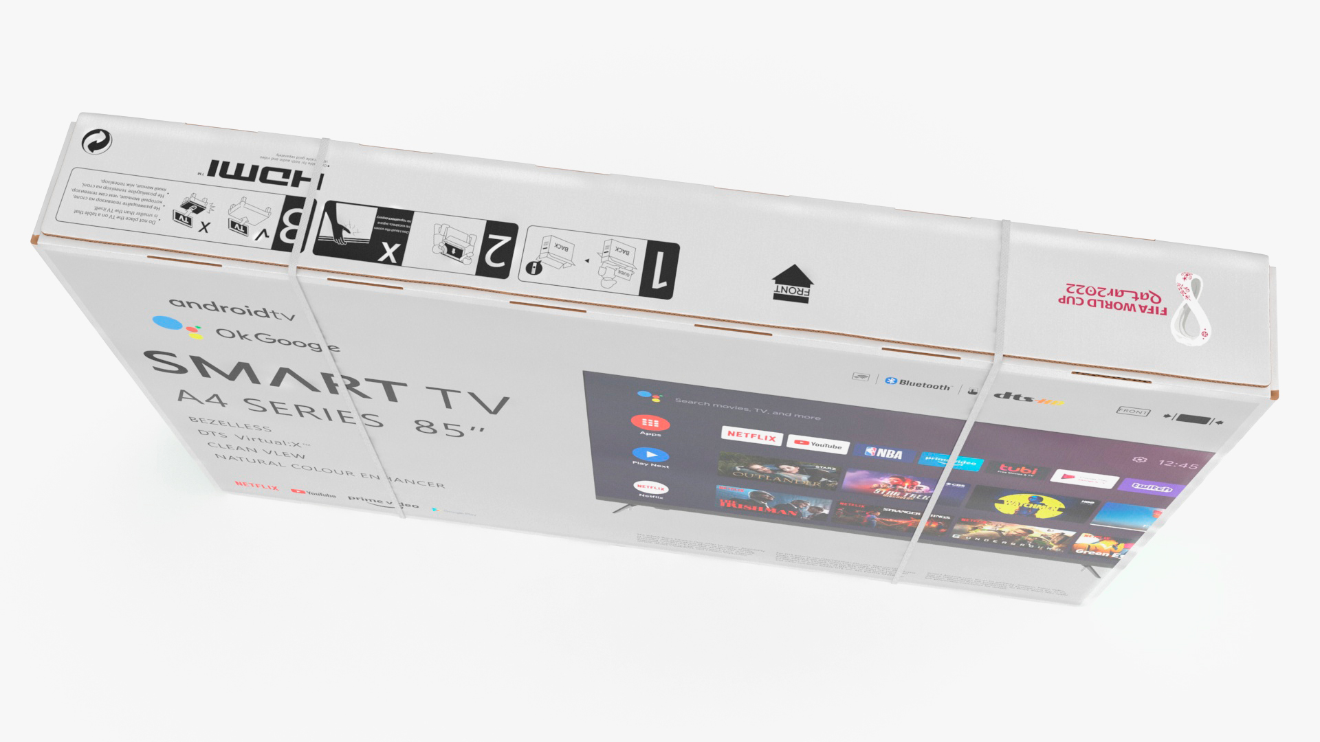 3D 85 Inch Television Shipping Box