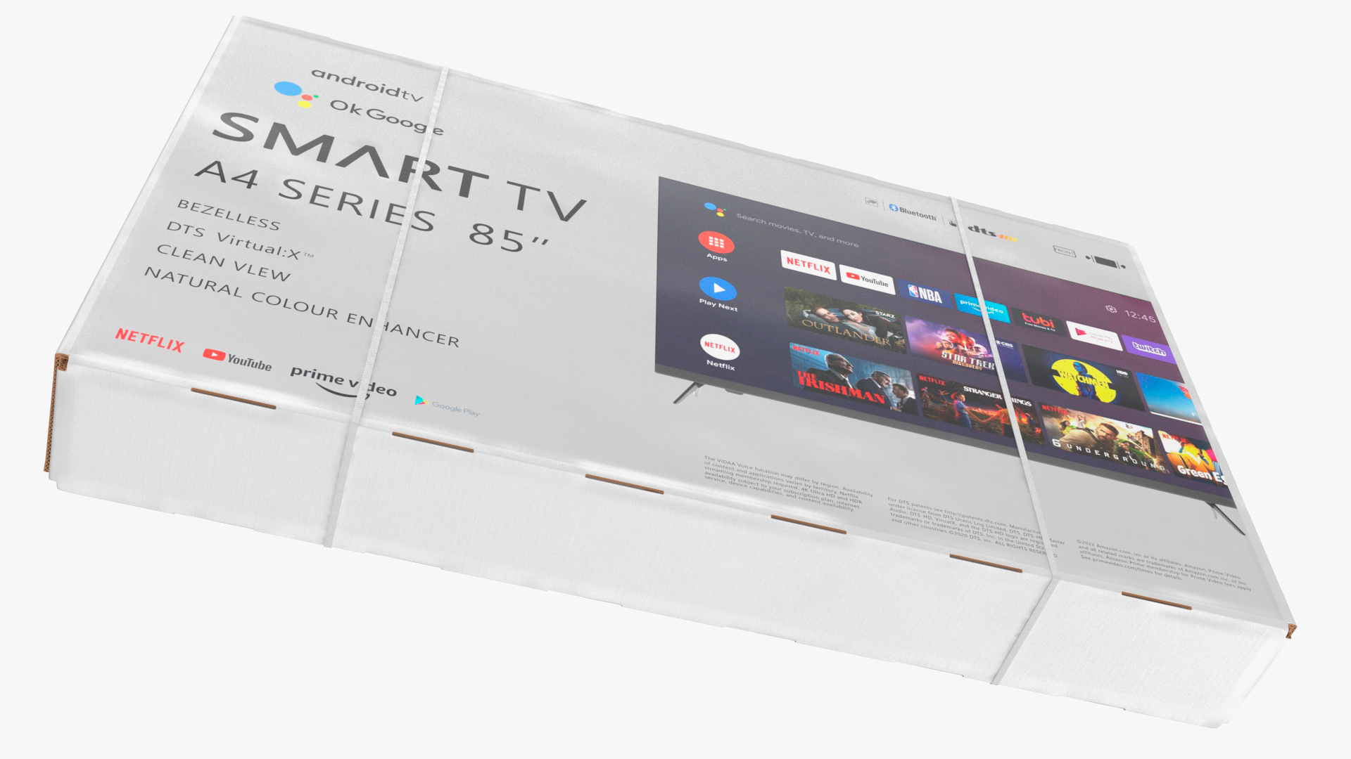 3D 85 Inch Television Shipping Box