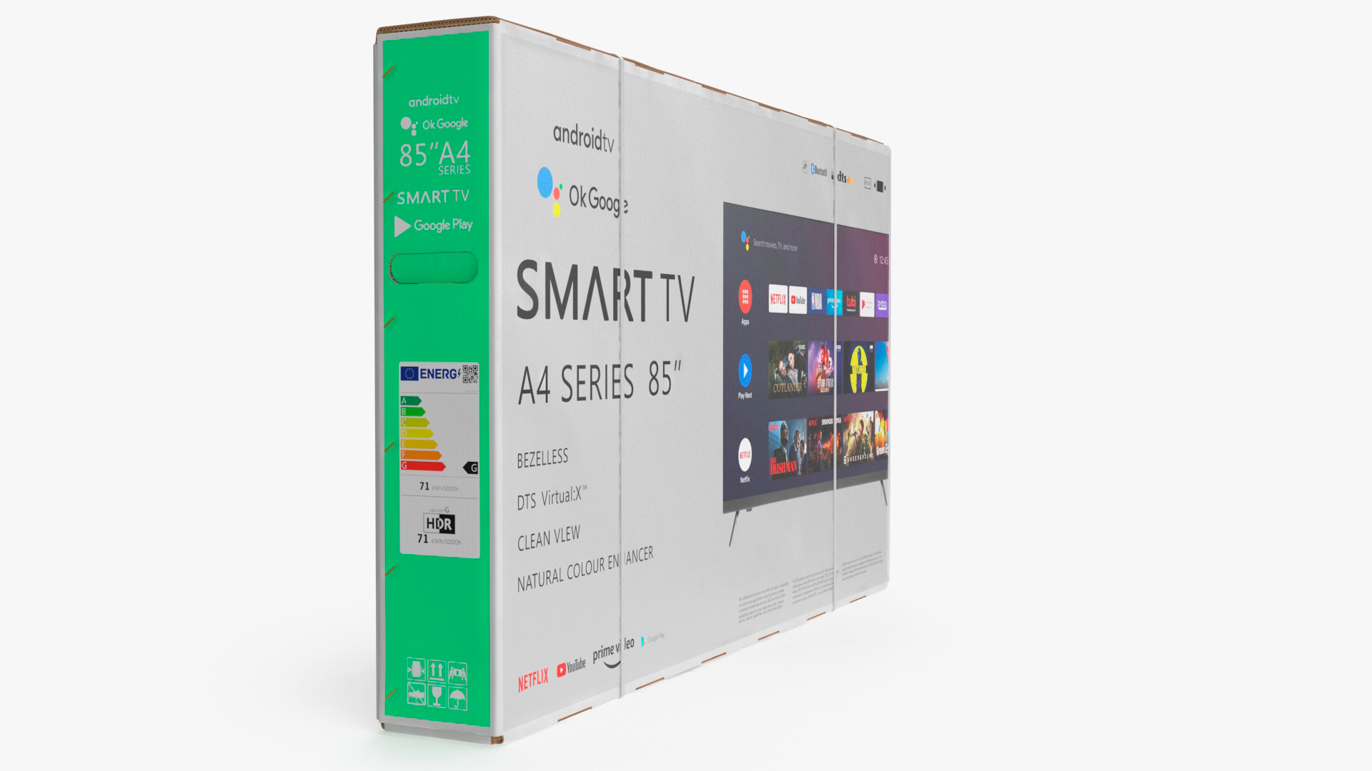 3D 85 Inch Television Shipping Box
