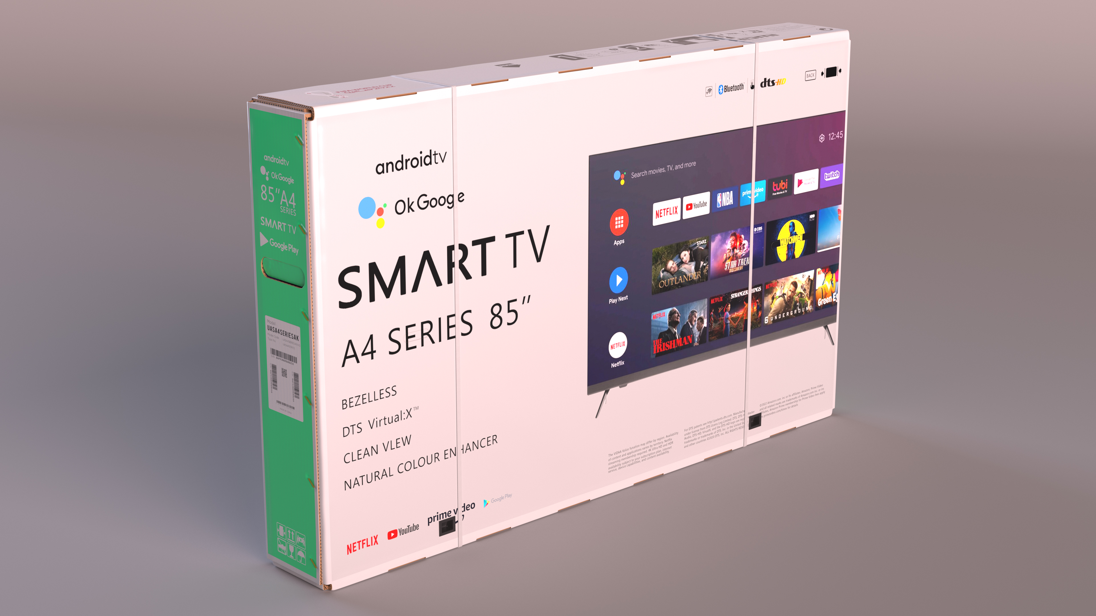 3D 85 Inch Television Shipping Box