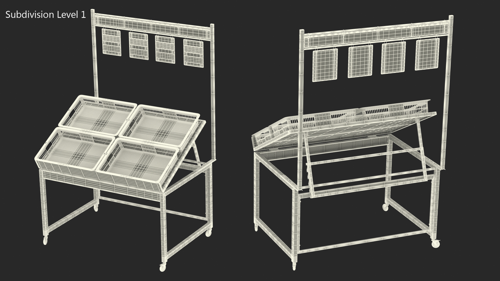 Vegetables Shopping Display 3D