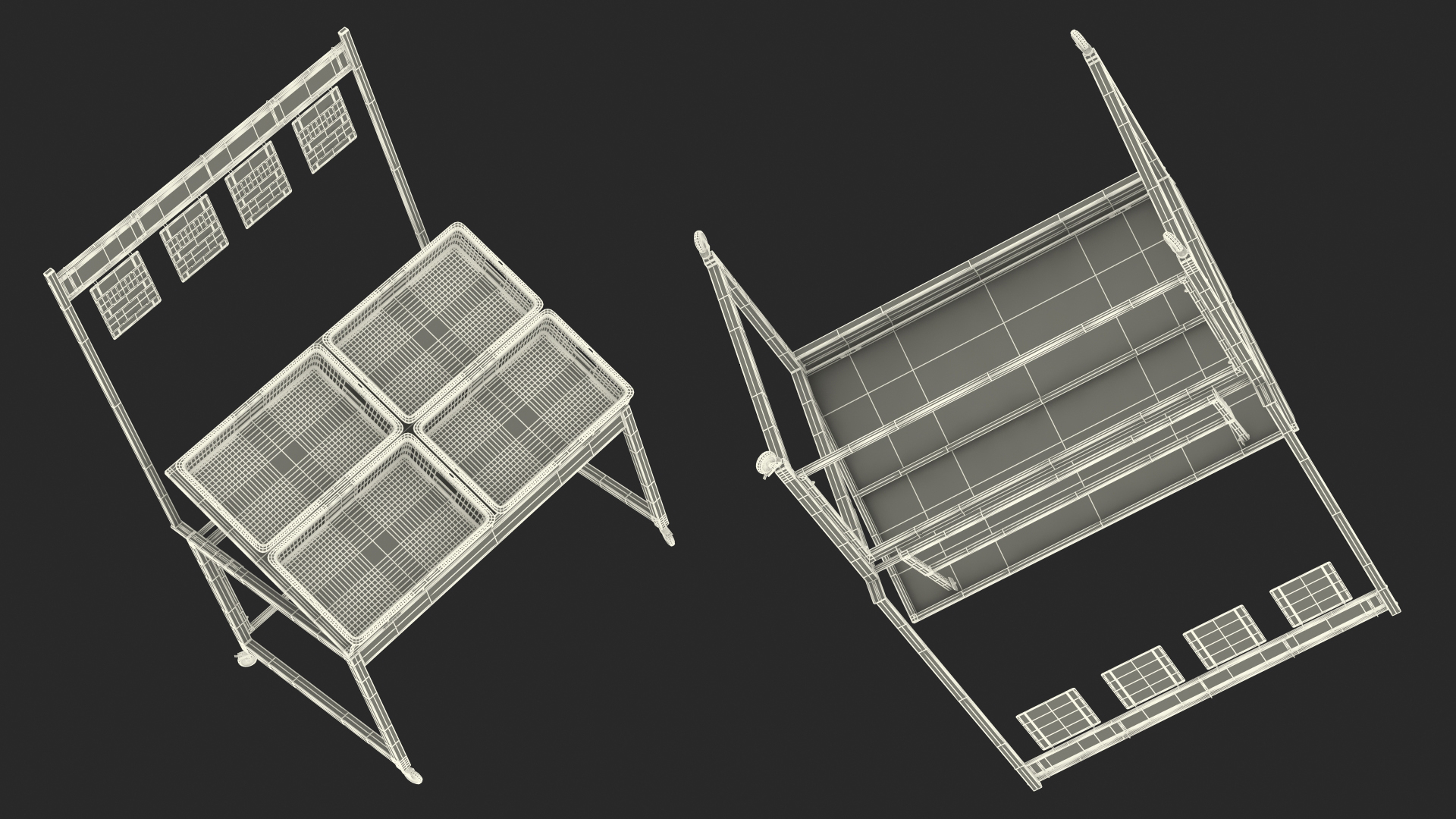 Vegetables Shopping Display 3D