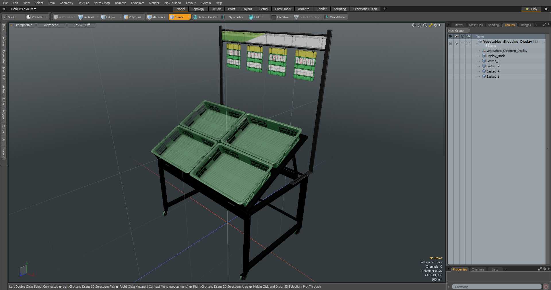 Vegetables Shopping Display 3D