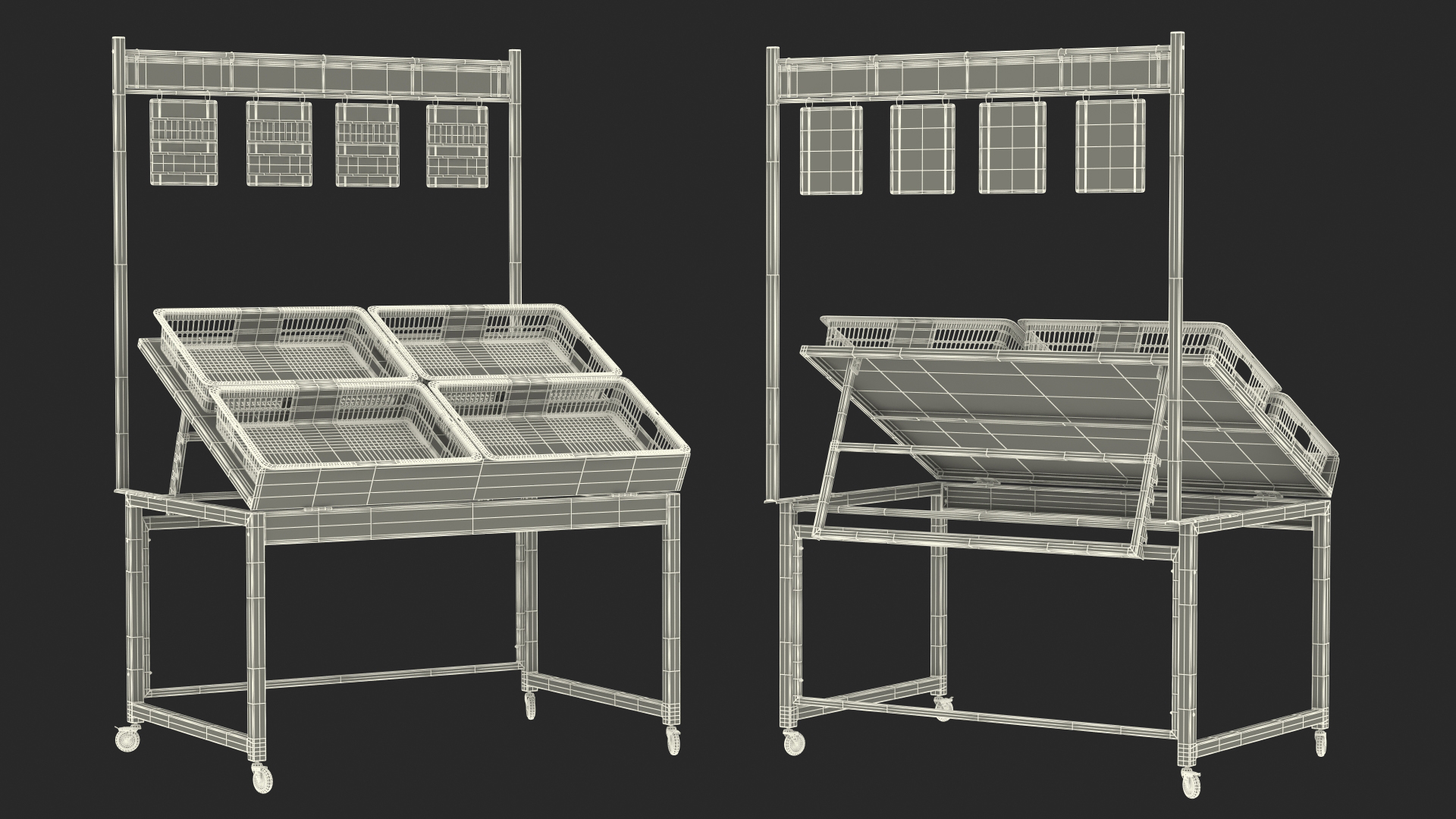 Vegetables Shopping Display 3D