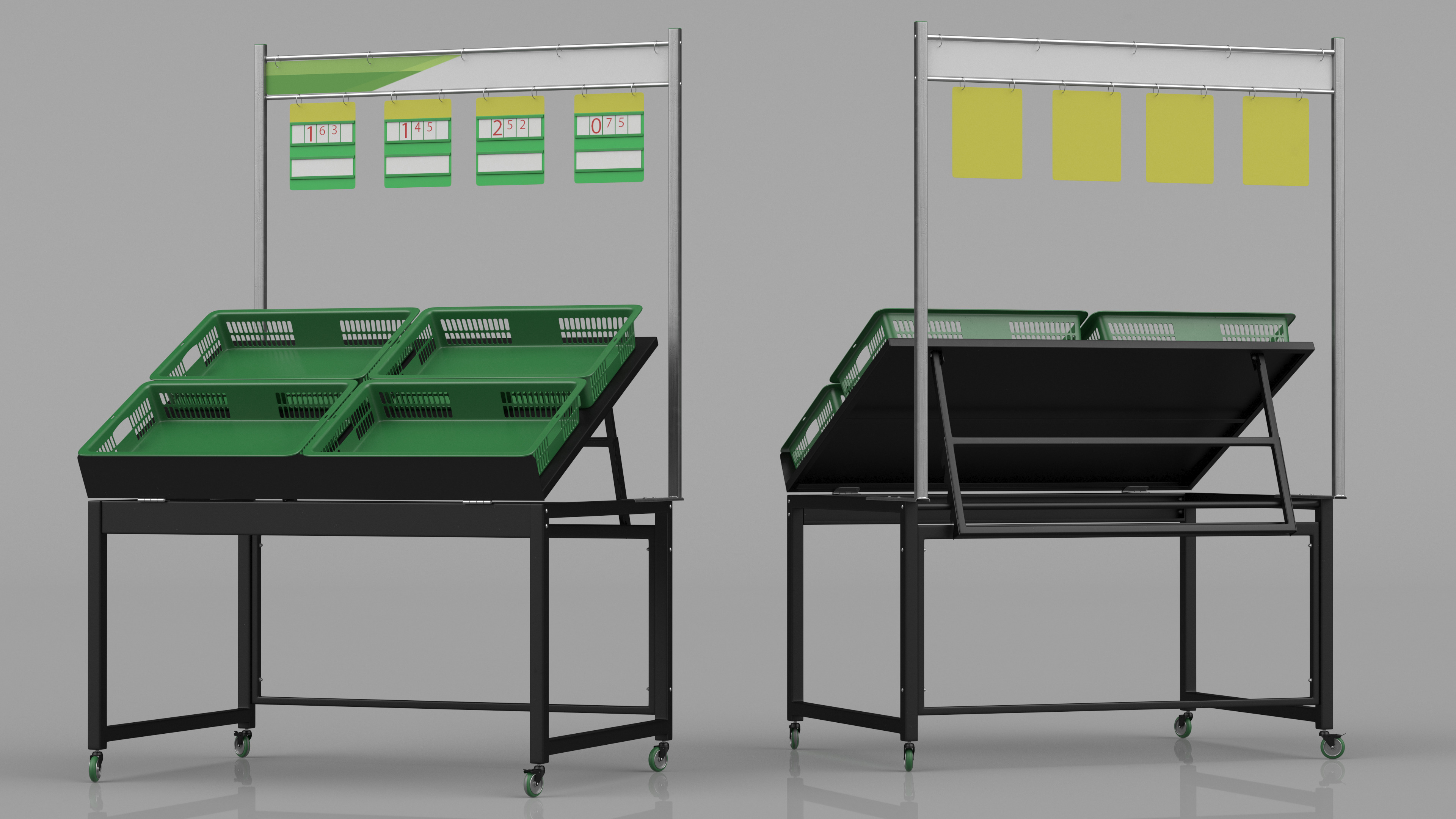 Vegetables Shopping Display 3D